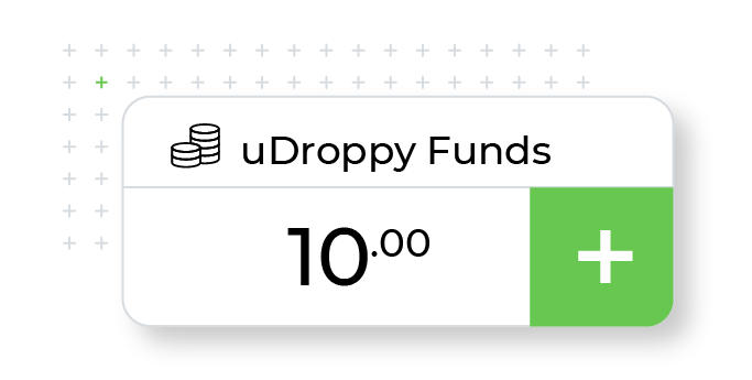 uDroppy funds card